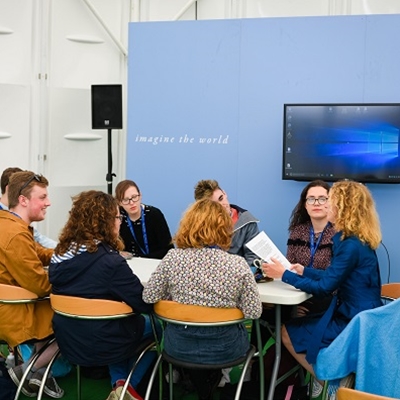 Hay Festival Youth Council with Rosie Boycott