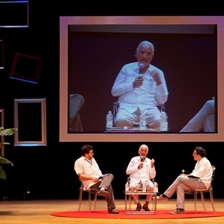Carlos Fuentes en conversación con Juan Gabriel Vásquez y Santiago Gamboa