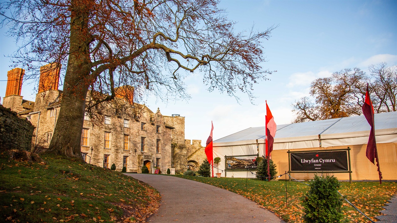 Hay Castle grounds with marquee