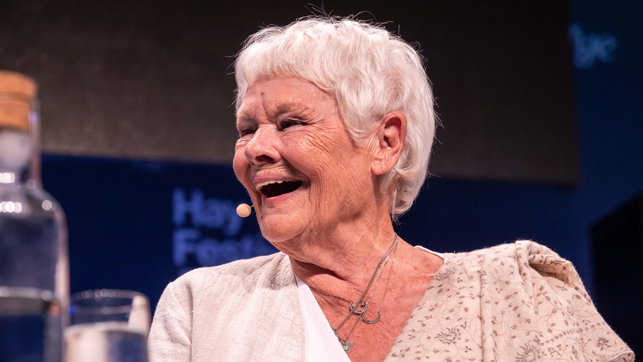 Dame Judi Dench at Hay Festival