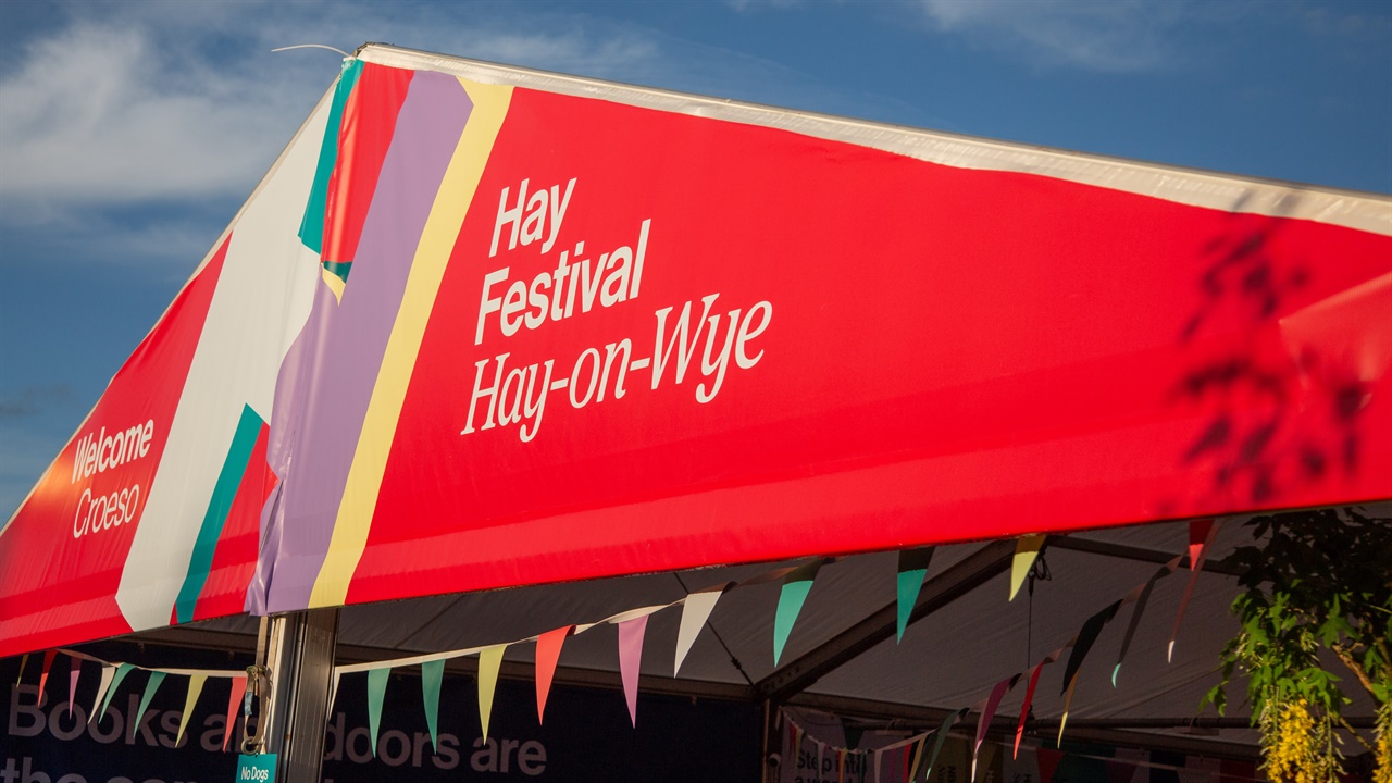 Hay Festival Hay-on-Wye site entrance