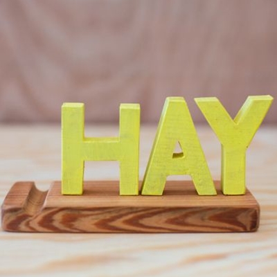 Hay Festival HAY Letters Phone Rest