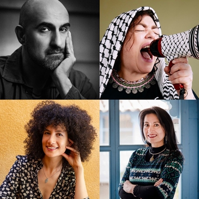 Randa Jarrar, Hari Kunzru and Karima Ziali in conversation with Karina Pacheco