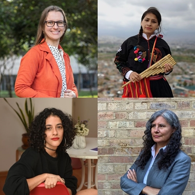 Cecile Blouin, Lucero Condori and Diana Moncada in conversation with Natalia Sobrevilla Perea