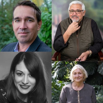 Peter Frankopan, Amitav Ghosh, Virginia Mendoza and Gustavo Ulcué Campo in conversation with Rosie Boycott