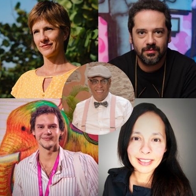 Tere Gaviria, Felipe Holguín, Beto Rosero and Mónica Taboada Tapia in conversation with Ricardo Chica Gelis