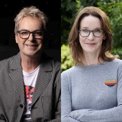 Julian Clary and Susie Dent