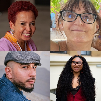 Claudia Mosquera Rosero-Labbé, Emiro Santos and Silvia Valero in conversation with Cindy Herrera