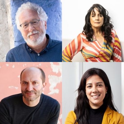 Héctor Abad Faciolince, Patricia del Río y Carlos Granés en conversación con María Gracia Ríos Héctor Abad Faciolince, Patricia del Río y Carlos Granés en conversación con María Gracia Ríos