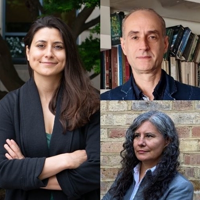 Arwa Mahdawi y Rodolfo Sánchez-Aizcorbe en conversación con Natalia Sobrevilla Arwa Mahdawi y Rodolfo Sánchez-Aizcorbe en conversación con Natalia Sobrevilla