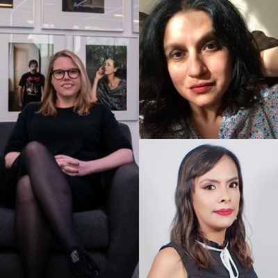 Marie-Pier Lafontaine y Rafia Zakaria en conversación con Nelly Luna Marie-Pier Lafontaine y Rafia Zakaria en conversación con Nelly Luna