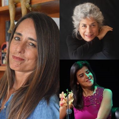 María Luisa del Río and Olga Montero Rose in conversation with Clara Elvira Ospina María Luisa del Río and Olga Montero Rose in conversation with Clara Elvira Ospina