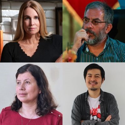 Sonia Cunliffe, Enrique Planas and Zoila Vega Salvatierra with Jorge Malpartida Sonia Cunliffe, Enrique Planas and Zoila Vega Salvatierra with Jorge Malpartida