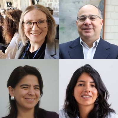 Elise Ann Allen, Pablo Quintanilla and Paola Ugaz in conversation with Camila Osorio Elise Ann Allen, Pablo Quintanilla and Paola Ugaz in conversation with Camila Osorio