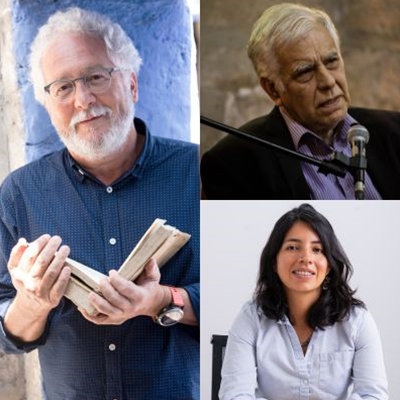 Héctor Abad Faciolince and Alonso Cueto in conversation with Camila Osorio Héctor Abad Faciolince and Alonso Cueto in conversation with Camila Osorio