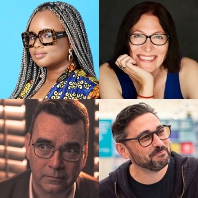 Oyinkan Braithwaite, Natalie Haynes, Mick Herron and Adam Rutherford Oyinkan Braithwaite, Natalie Haynes, Mick Herron and Adam Rutherford