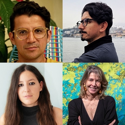 Óscar Daniel Campo, Laura C. Vela and Alejandro Villate in conversation with Catalina Villa Óscar Daniel Campo, Laura C. Vela and Alejandro Villate in conversation with Catalina Villa