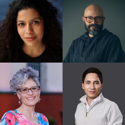 Arianna de Sousa-García, Eduardo Otálora Marulanda and Saia Vergara Jaime in conversation with Santiago Ángel Arianna de Sousa-García, Eduardo Otálora Marulanda and Saia Vergara Jaime in conversation with Santiago Ángel