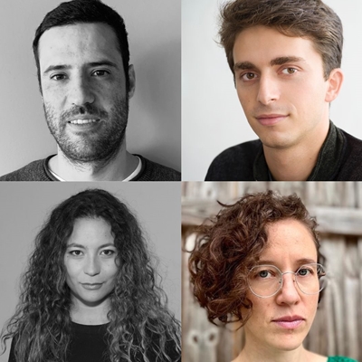 Andrés Bermúdez Liévano, Fernanda Pineda and Jordan Salama in conversation with Andrea Díaz Cardona Andrés Bermúdez Liévano, Fernanda Pineda and Jordan Salama in conversation with Andrea Díaz Cardona