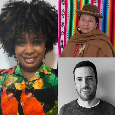 Maryuri Mosquera and Soraya Poma in conversation with Andrés Bermúdez Liévano Maryuri Mosquera and Soraya Poma in conversation with Andrés Bermúdez Liévano