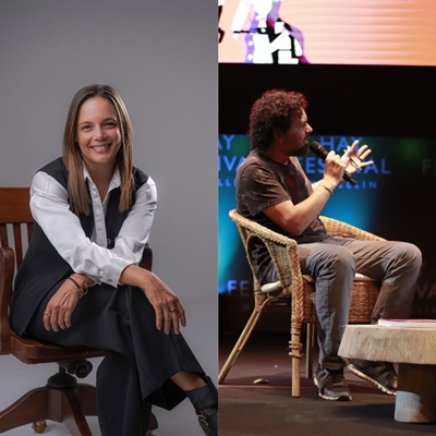 Chechi Baena in conversation with Pascual Gaviria Chechi Baena in conversation with Pascual Gaviria