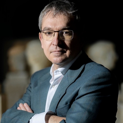 Santiago Posteguillo in conversation with Santiago Silva Santiago Posteguillo in conversation with Santiago Silva