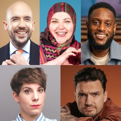 Tom Allen, Fatiha El-Ghorri, Limahl Germain, Suzi Ruffell and Jack Skipper Tom Allen, Fatiha El-Ghorri, Limahl Germain, Suzi Ruffell and Jack Skipper