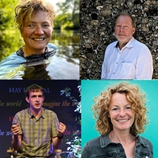 Franny Armstrong, Garry Charnock, Ed Hawkins and Kate Humble in conversation