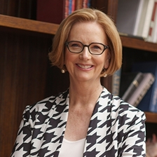 Julia Gillard talks to Helena Kennedy