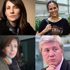 María Larrea, Enrica Pérez and Judith Vélez in conversation with Juan Fernando Londoño