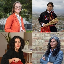 Cécile Blouin, Lucero Condori and Diana Moncada in conversation with Natalia Sobrevilla Perea