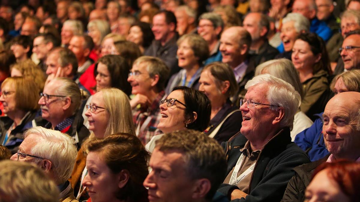 audience at hay festival